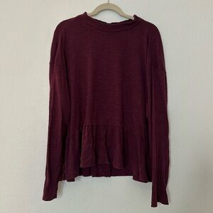 Anthropologie Pilcro Peplum Top